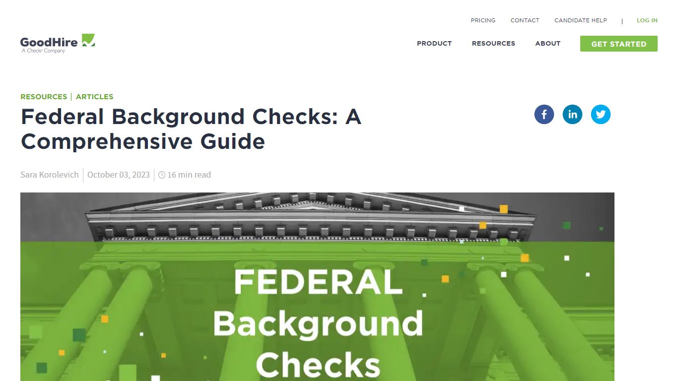 Federal Background Checks: A Comprehensive Guide | GoodHire